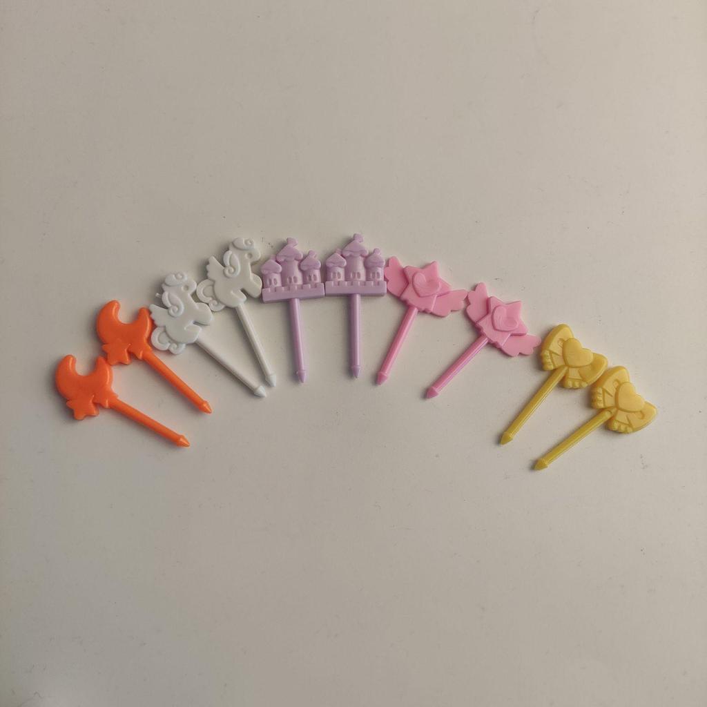 Kinderen Anime-Stijl Dier Vruchtenvork Prikkertjes Set - Giraffe Cartoon Ontwerp voor Bento en Snacks