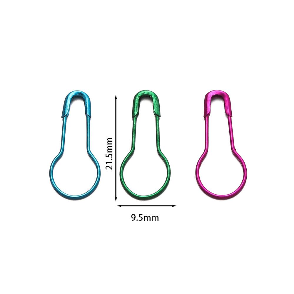 50/100pcs/Lot Colorful Gourd Shape Safety Pins Paper Clip DIY Sewing Tools Metal Needles Large Safety Pin Brooch Accessories