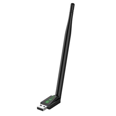 Adaptador de Rede Sem Fio USB WiFi6 AX300 - Velocidade de 286M - Receptor/Transmissor Sem Driver para Computadores