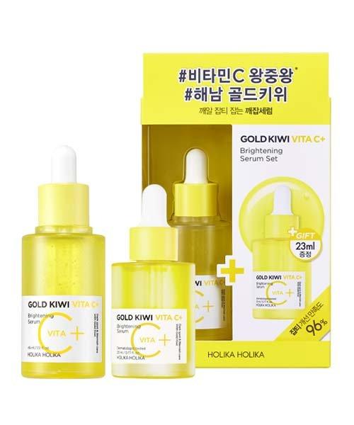 Holika Holika Gold Kiwi Vita C+ Brightening Serum Set NONE