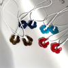Unique Hollowed-Out Flower Pendant Necklaces Acrylic Material Flower Jewelry Pendant Choker Suitable for Any Occasion
