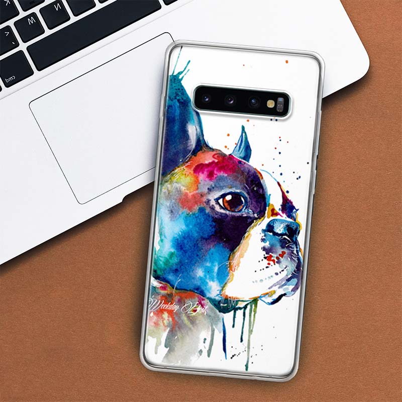 Französische Bulldogge Hund Mops Handyhülle Für Samsung Galaxy S10 Plus S20 FE S21 S22 Ultra S10E S9 S8 + S6 S7 Edge Lite Hülle Coque