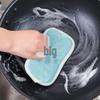 Double-Sided Magic Eraser & Scouring Pad for Non-Stick Pans - Dishcloth Decontamination Cleaning Brush
