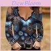 Camiseta Street Style com Estampa Floral e Mangas Longas para Mulheres