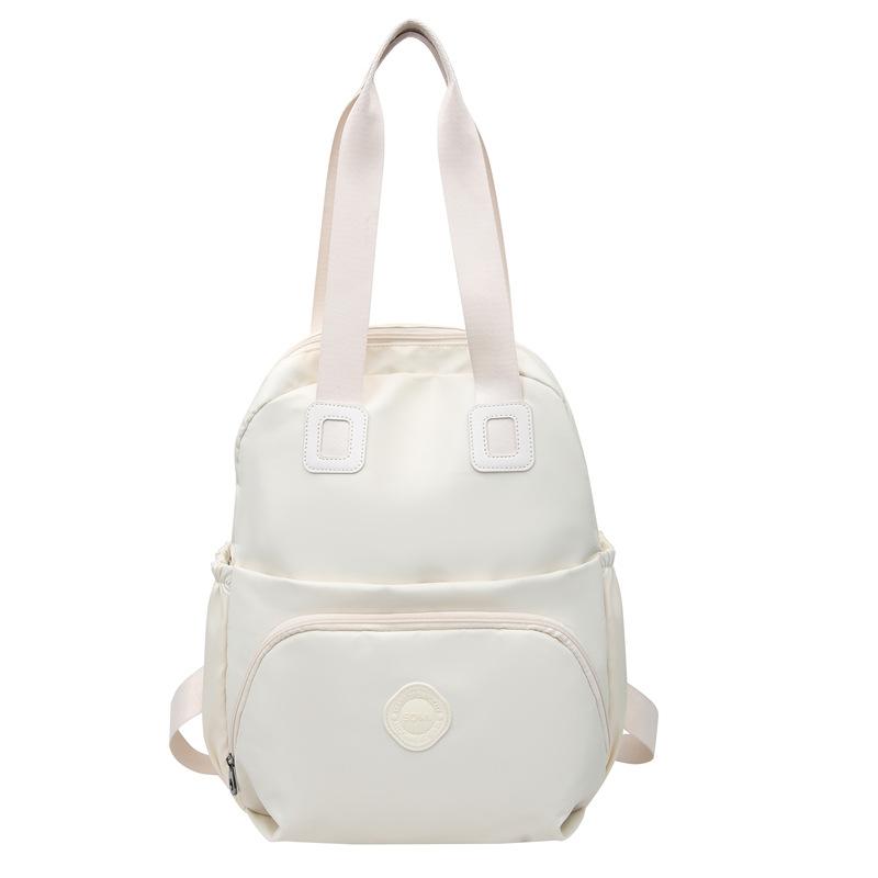 Schoolbag New Large-capacity Backpack Korean Version of Leisure Travel Simple and Versatile Shoulder Bag Women's Bag Multi-functional Tote Bag