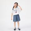 Girls' Sweet Plaid Shorts Two-Piece Set