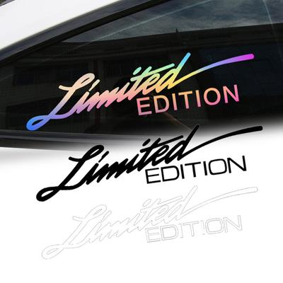 LIMITED EDITION English Stickers Car Laser Reflective Sticker Decals Car Body Glass Styling Decoration Auto Exterior