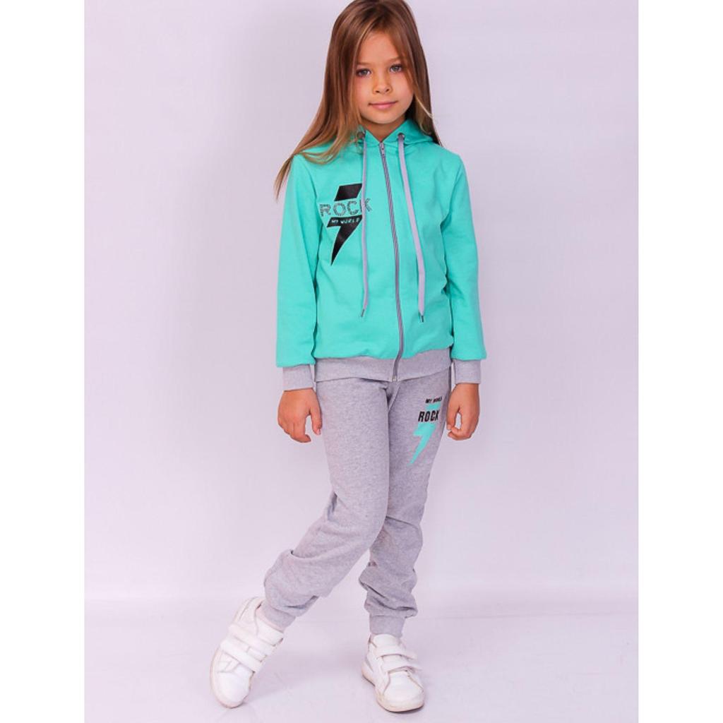 Girls’ Sports Suit – Zip-Up Jacket & Comfy Pants, Demi-season, 6018-023-33-5 HC