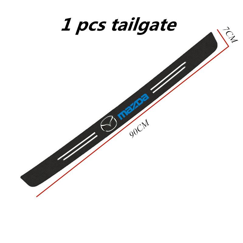 Carbon Fiber Car Trunk Bumper Protective Sticker for Mazda 3 bk bl bj bn 323 Axela Atenza CX-3 CX-4 CX5 CX-7 CX-9 Accessories FF1