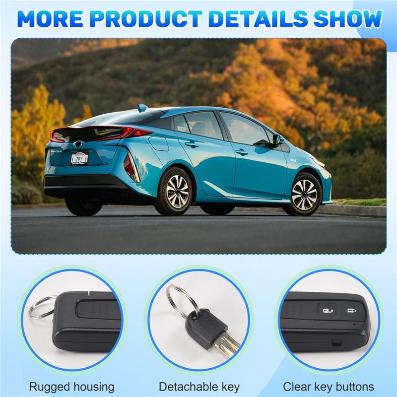 2 BUTTON SMART REMOTE KEY CASE SHELL & BLADE For TOYOTA COROLLA VERSO PRIUS