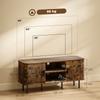 TV Stand Cabinet for TVs up to 55 Inches, TV Unit with Storage Shelves and Cupboard for Living Room, Rustic Brown