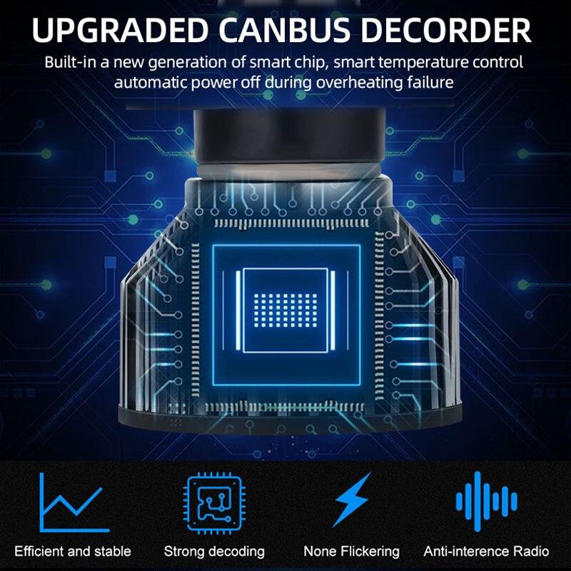 2pcs H4 LED H7 Headlights For Cars Bulbs White COB H1 H3 H11 9012 9005 9006 Mini Fog Lights Auto Headlamps Lamps 880