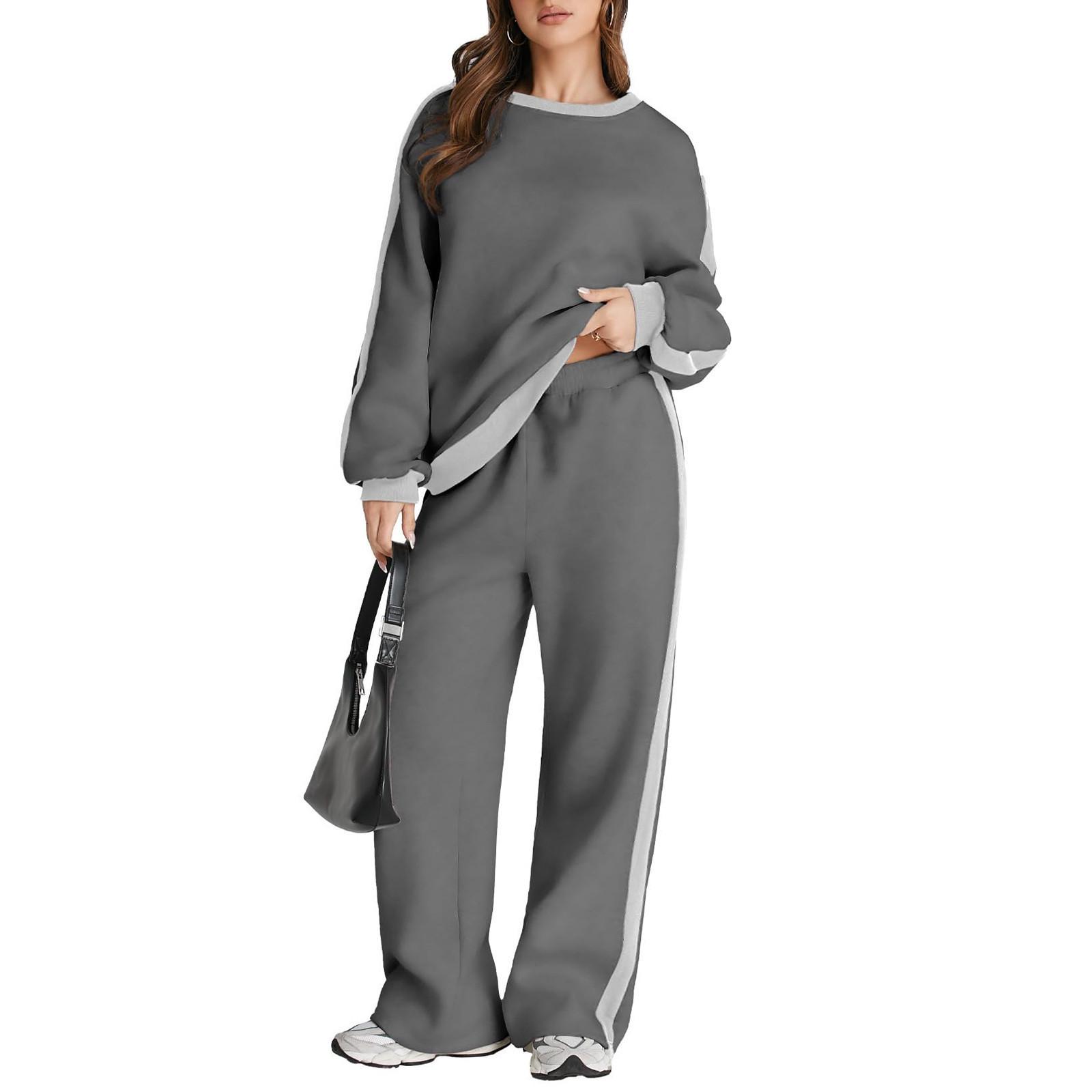 Japanese Fabric Color Block Long Sleeve Casual Pullover: Spring/Autumn Loose Fit Style 2XL