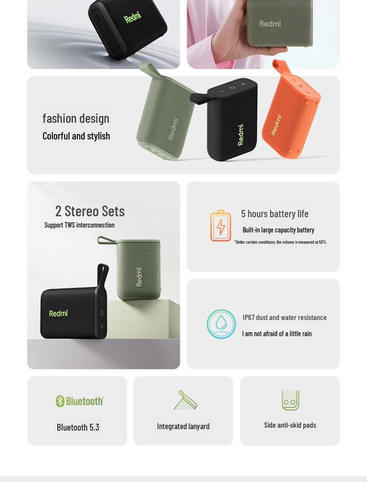 Xiaomi Redmi Mini wasserdichter Bluetooth-Lautsprecher