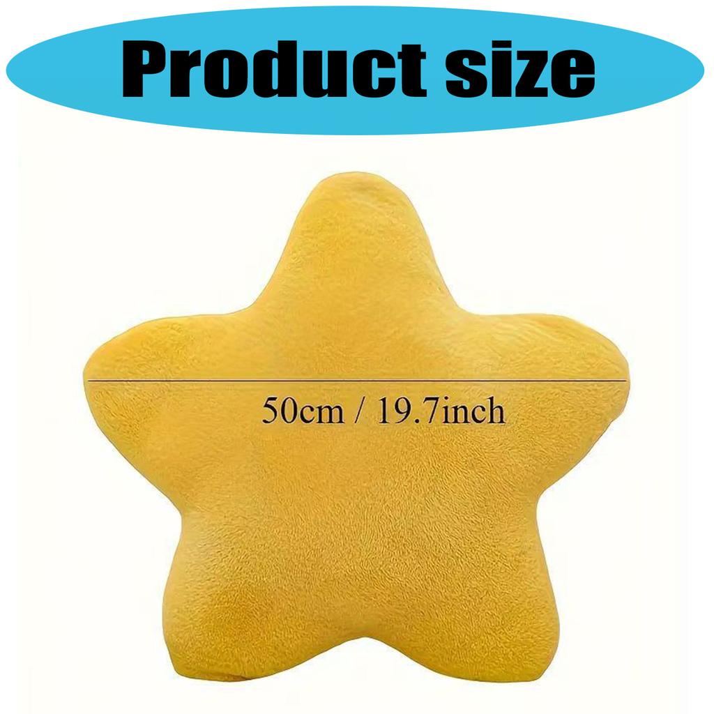 Kids Safe Stuffed Star Pillow Decorative Soft Cushion for Nursery Playrooms Lounging