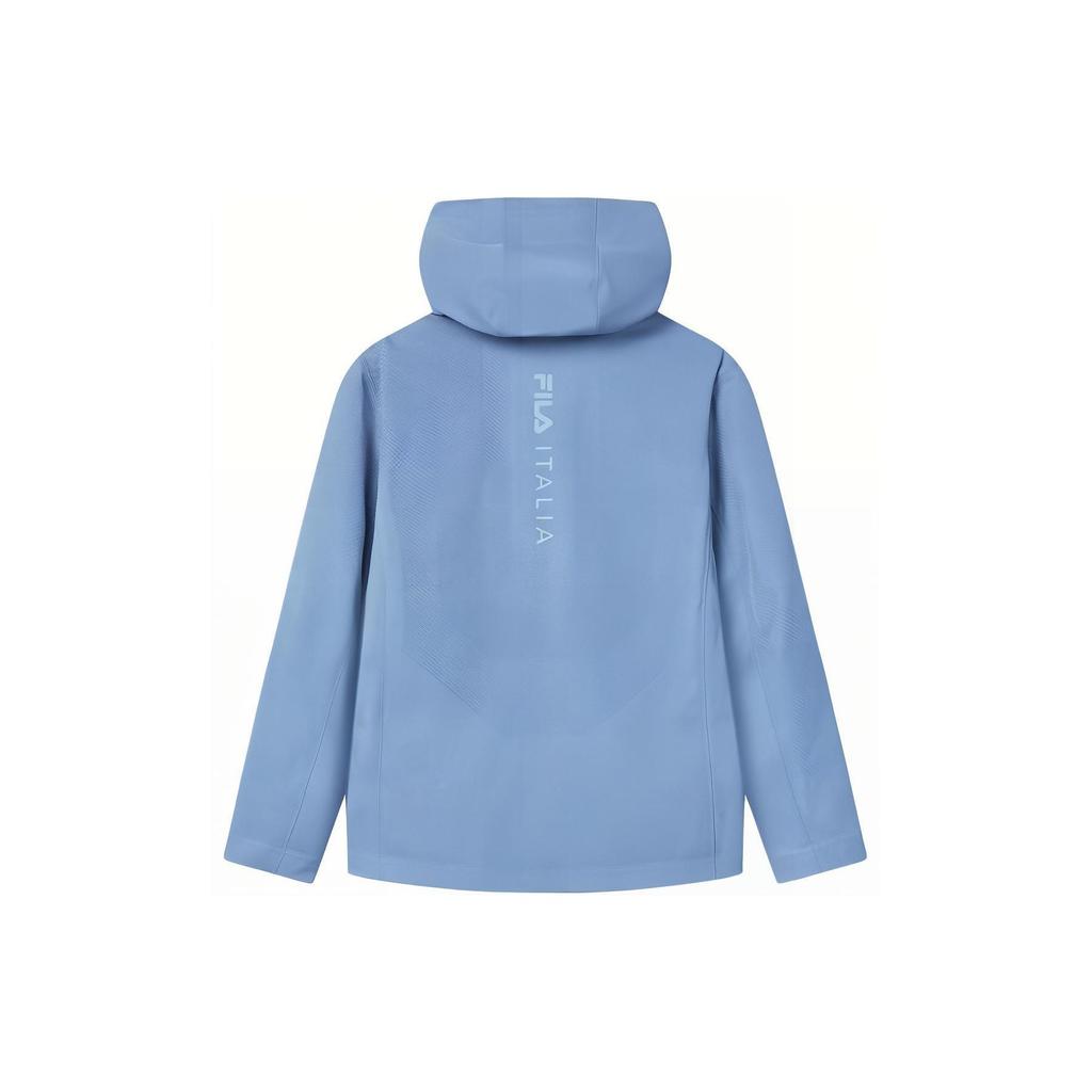 FILA Solid Color Hooded Woven Casual Sports Jacket Men Jackets Dreamy-Blue F11M412703F-BU