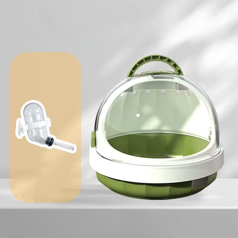 

Товары для животных Клетка для попугаев на вынос Переносная клетка для птиц Прозрачная дорожная мобильная переносная клетка зелёный