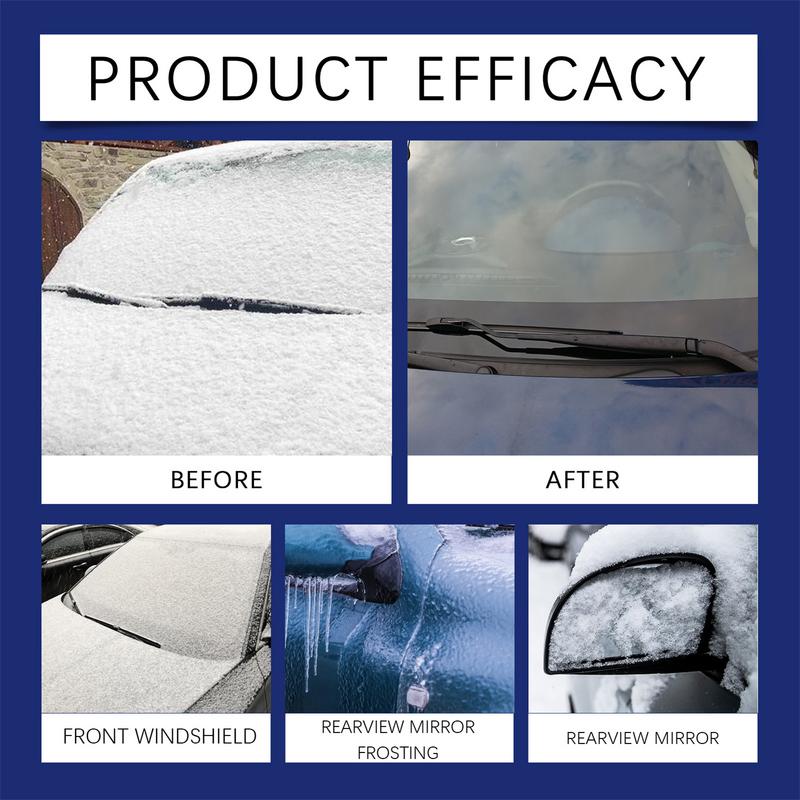 Spray Descongelante Para Parabrisas de Coche Spray Descongelante para Ventanas Spray para Nieve Descongelante Spray Removedor de Escarcha Fundente de Hielo de Acción Rápida