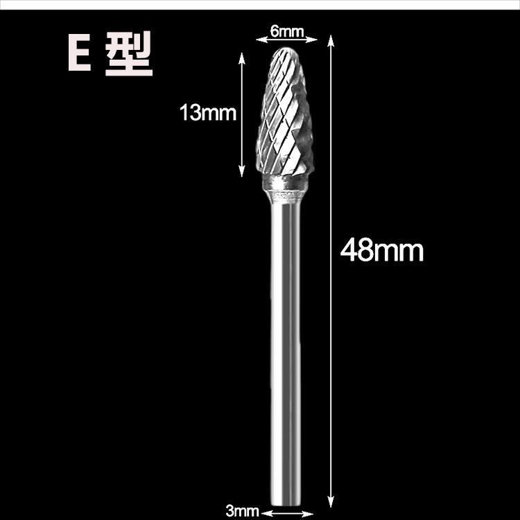 Kõvasulamist volframist terasest lihvimispea kaheteraline pöörlev viilifreespea puidutöötlemislihvimispea juur nikerdus nikerdusnuga