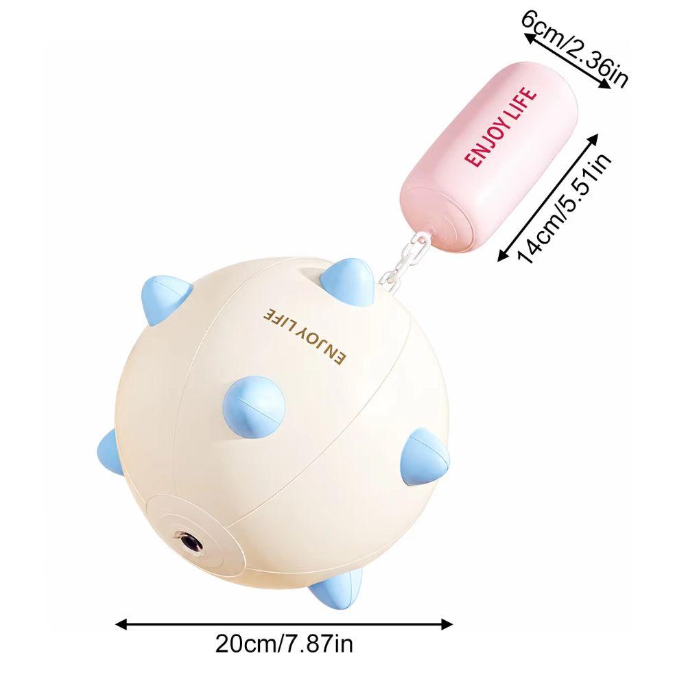 PVC Blow Up Meteor Hammer Chain Toy Inflatable Ball Chain Toy Inflatable Spiked Ball  Desk
