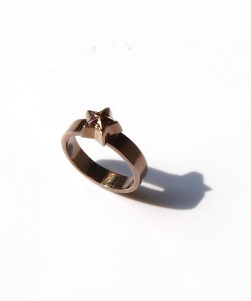 Bonbeau Double Star Point Chic Simple Ring Star Point Unique Bold Ring (C Type)