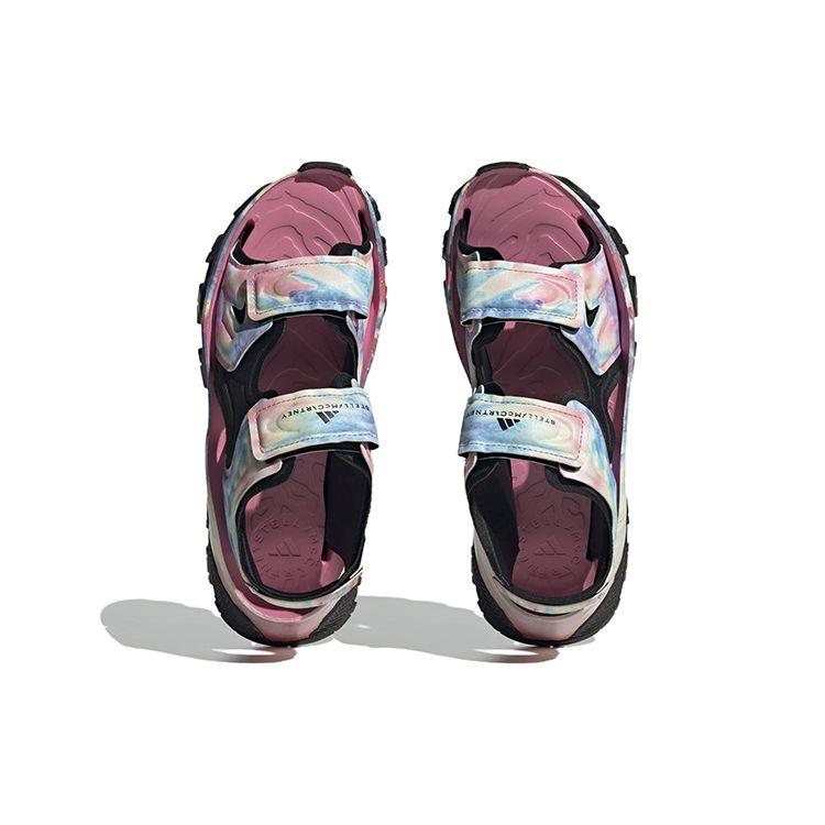 Stella McCartney x adidas  Hika Outdoor Sandal Bliss Pink Frozen Yellow Tie Dye Women Sneakers Multi-Color Core-Black HP8599