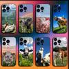 Lovely Cute Cow Cows OX Phone Case For iPhone 16,15,14,13,12,11,Pro,XS,Max,XR,Plus,E,Mini Soft Black Cover