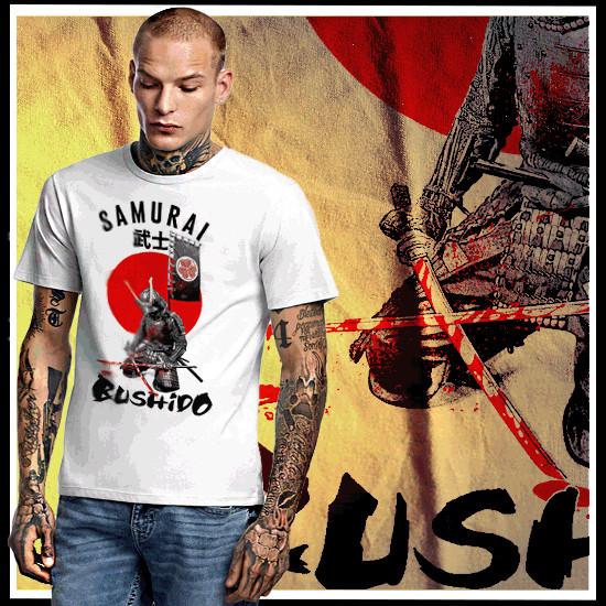 

Samurai Warrior Death Bushido Code Kanji Japanese Katana Ronin Assassin Unisex T-Shirt M