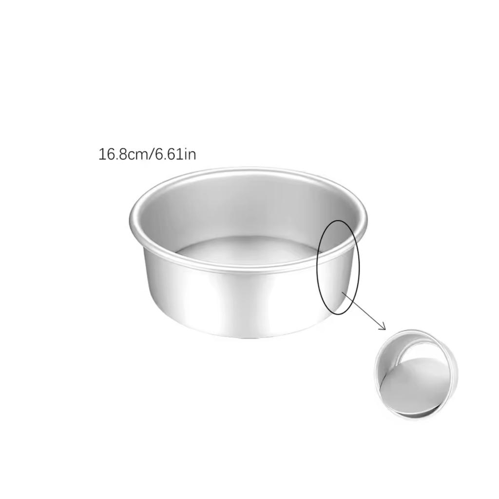 4/6/8 Inch Birthday Cake Mold, Aluminum Alloy Active Bottom Cake Mold, Home Baking Tray Mold, Baking Utensils Cake Tools