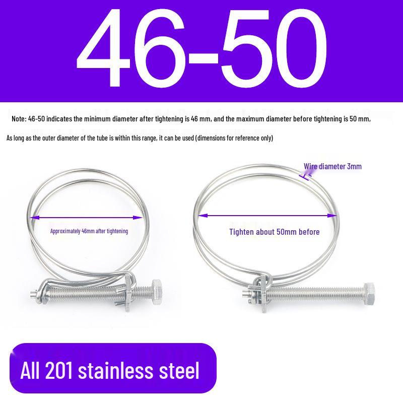 Stainless Steel Double Wire Hose Clamp Set