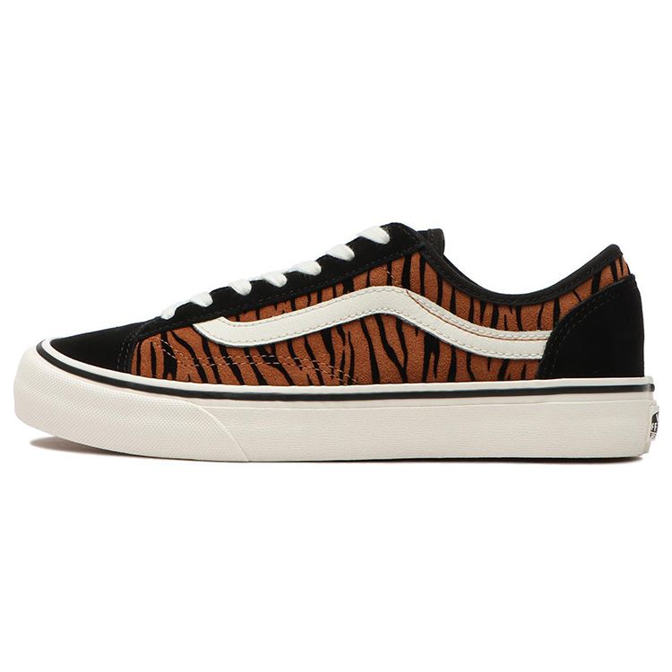 Vans Style 36 Decon Sf Low Top Skate Shoes Black Tiger Stripe Unisex Skate Shoes VN0A5HYR9ZY
