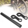 Aluminium Alloy Bicycle Bracket Extension Rod Cycling Accessory with Clip for Mountain Road Bikeblack