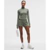 Lululemon It S Rulu Ribbed Cropped Half Zip  Updated Willow Leaf