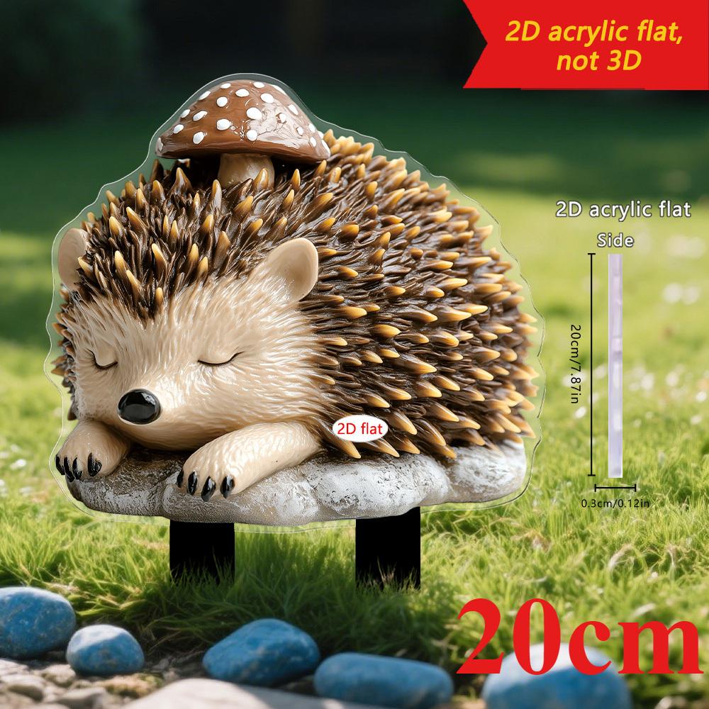 Cute Little Witch, 2D Flat Acrylic, Decoration, Suitable for Garden, Lawn, Potted Plants, Outdoor, Christmas, Halloween