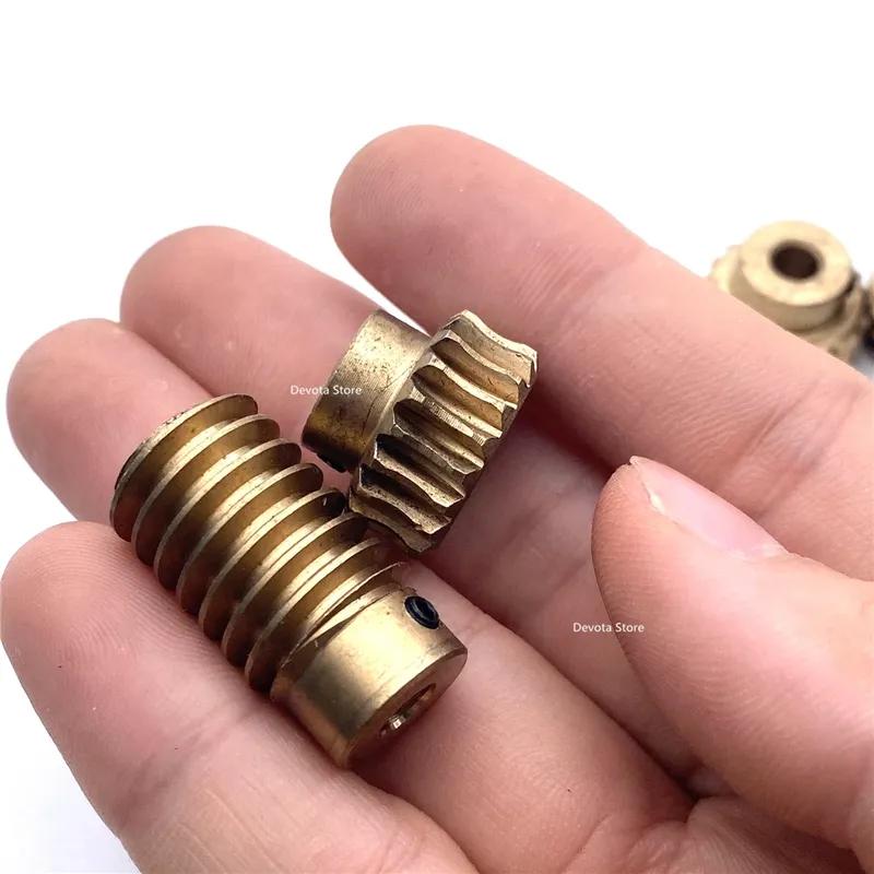 0.8M 20/30 Teeth 1:20 1:30 Metal Copper Worm Gear Wheel Reducer Self Locking Combination Accessories