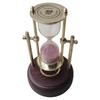 Nautical 1 Minute Sand Timer with Compass Base  Brass Hourglass  Decor