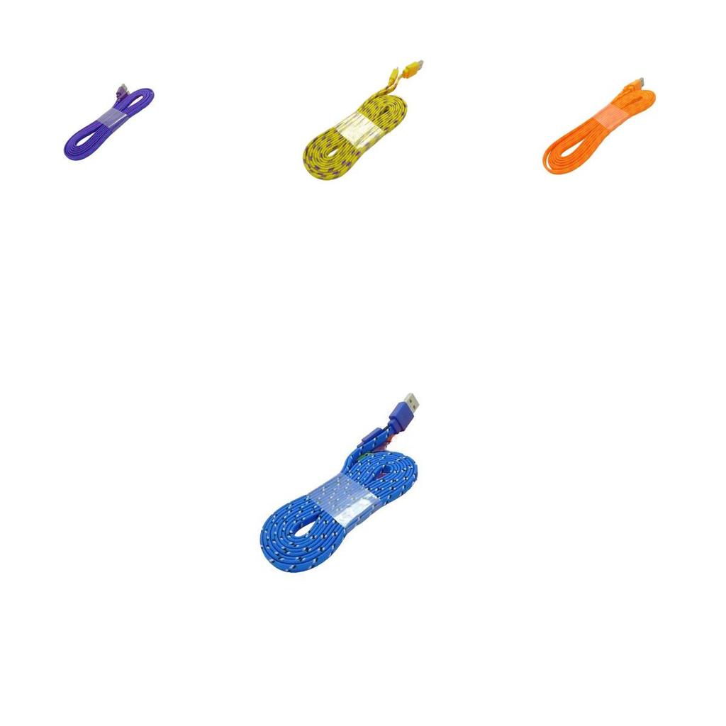 Cavo Dati USB Intrecciato in Nylon per Android V8 con Connettore Micro per Ricarica e Sincronizzazione di Smartphone