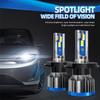 2PCS High/Low Beam H4 LED Headlight Bulb 150W 25000LM LED Headlights IP68 Waterproof 6000K White Super Bright  Auto Led Lights