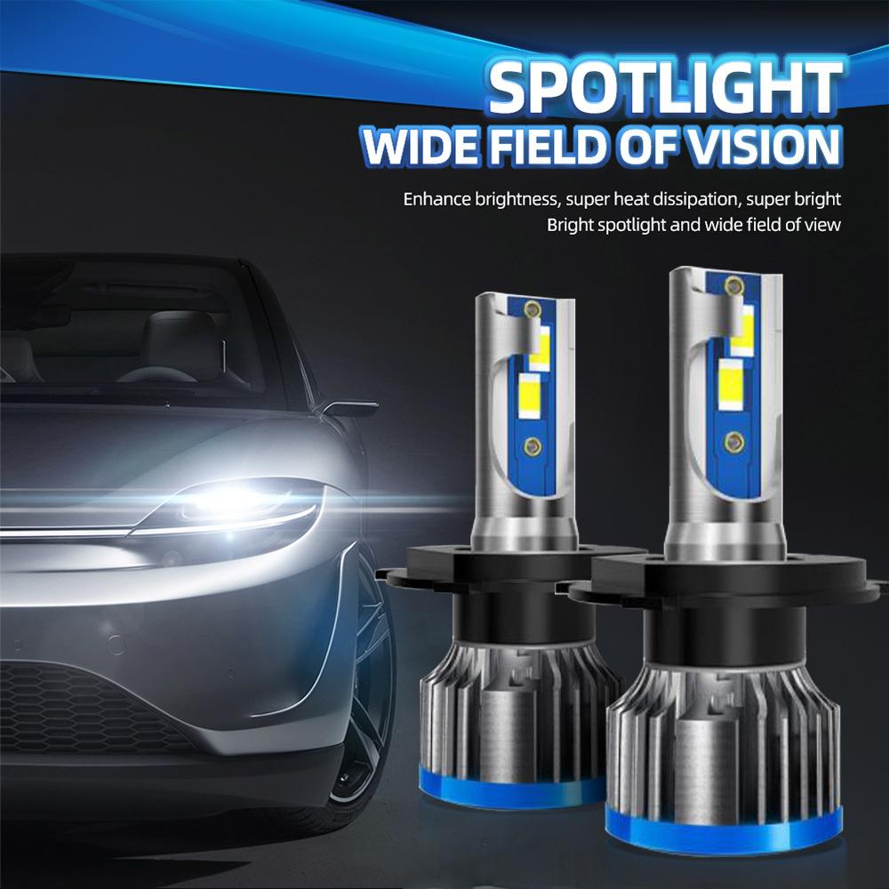 2PCS High/Low Beam H4 LED Headlight Bulb 150W 25000LM LED Headlights IP68 Waterproof 6000K white Super Bright Auto Led Lights
