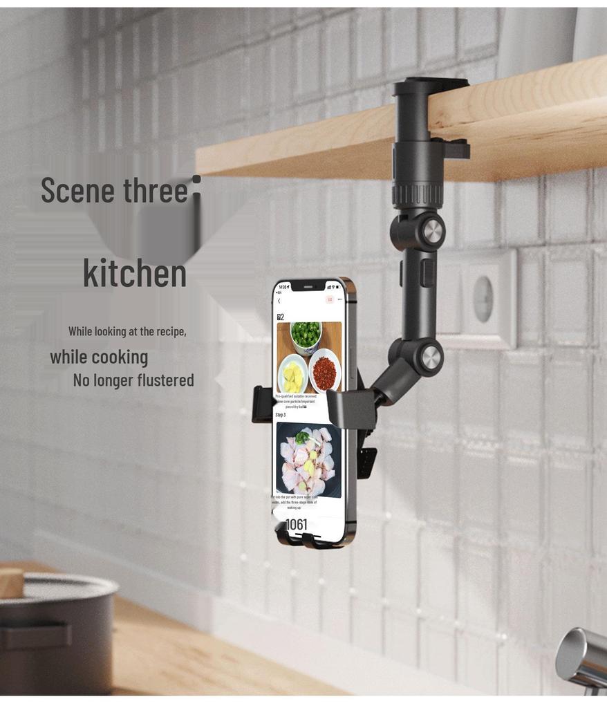 Telescopic Suction Cup Phone Holder with Quick Release for Car Dashboard