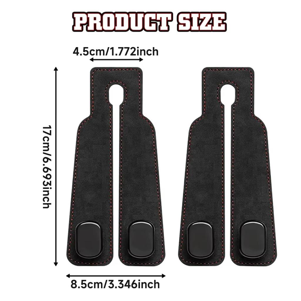 2 in 1 Car Hook For Car Rear Seat Back Hooks Headrest Hanger Clip Universal Double Hooks Holder Storage Car Interior Accessories