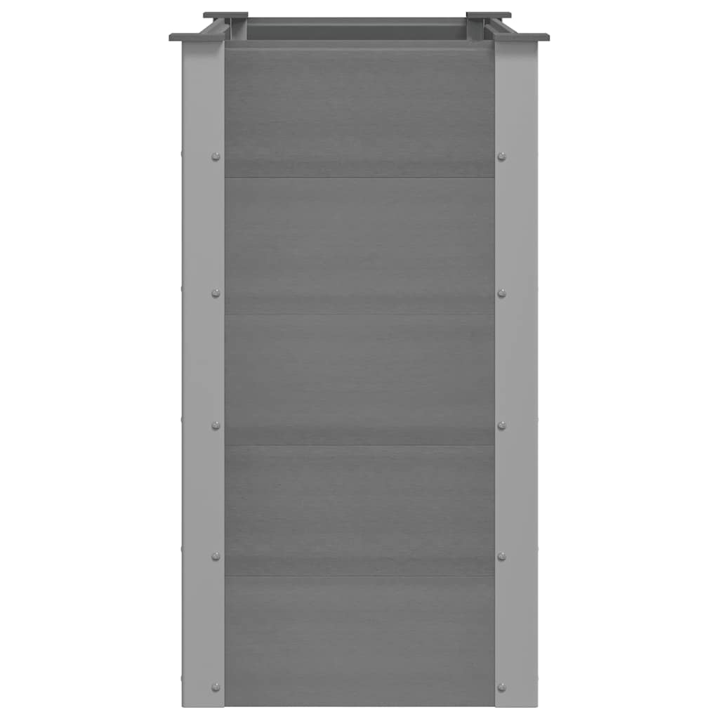 Garden Raised Bed WPC 100 X 50 X 91 Cm Grey
