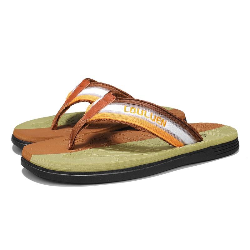

Men s flip-flops summer wear non-slip pinch foot beach sandals new men s trend outdoor sports slippers men 45