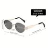 4 Pairs of Oval Retro Glasses. Novel Design Comfortable Wearing Must-have for Festivals Popular Choice