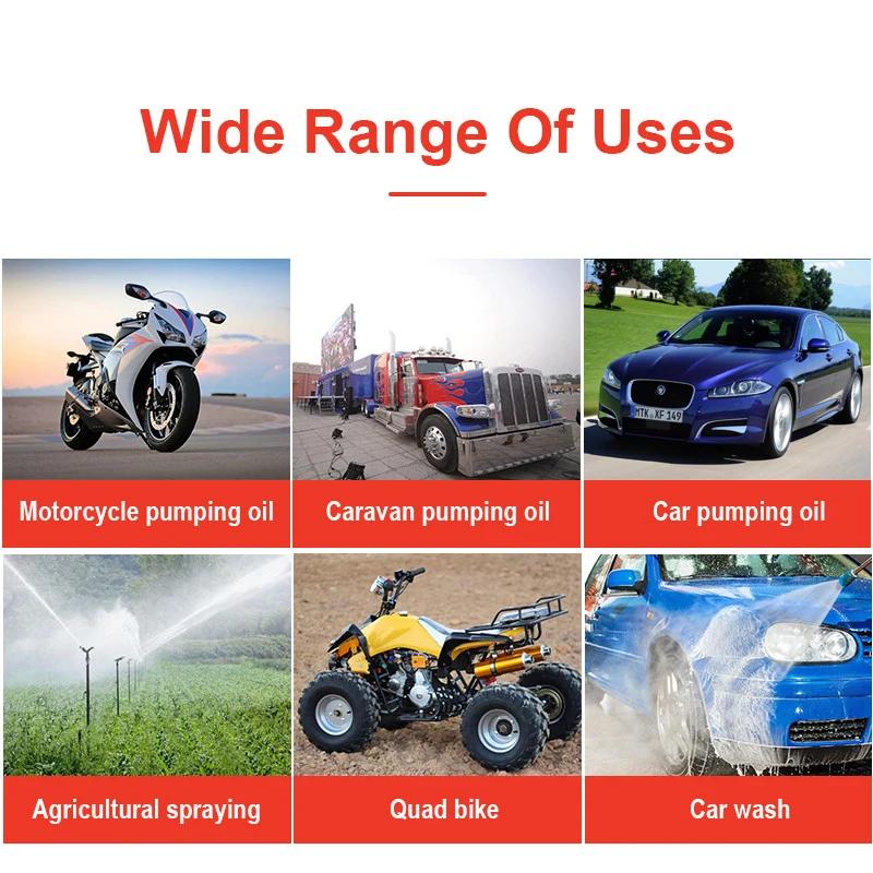 Car Engine Oil Pump 12V Electric Oil Diesel Fluid Sump Extractor Scavenge Exchange Fuel Transfer Suction Pump for Boat Motorbike