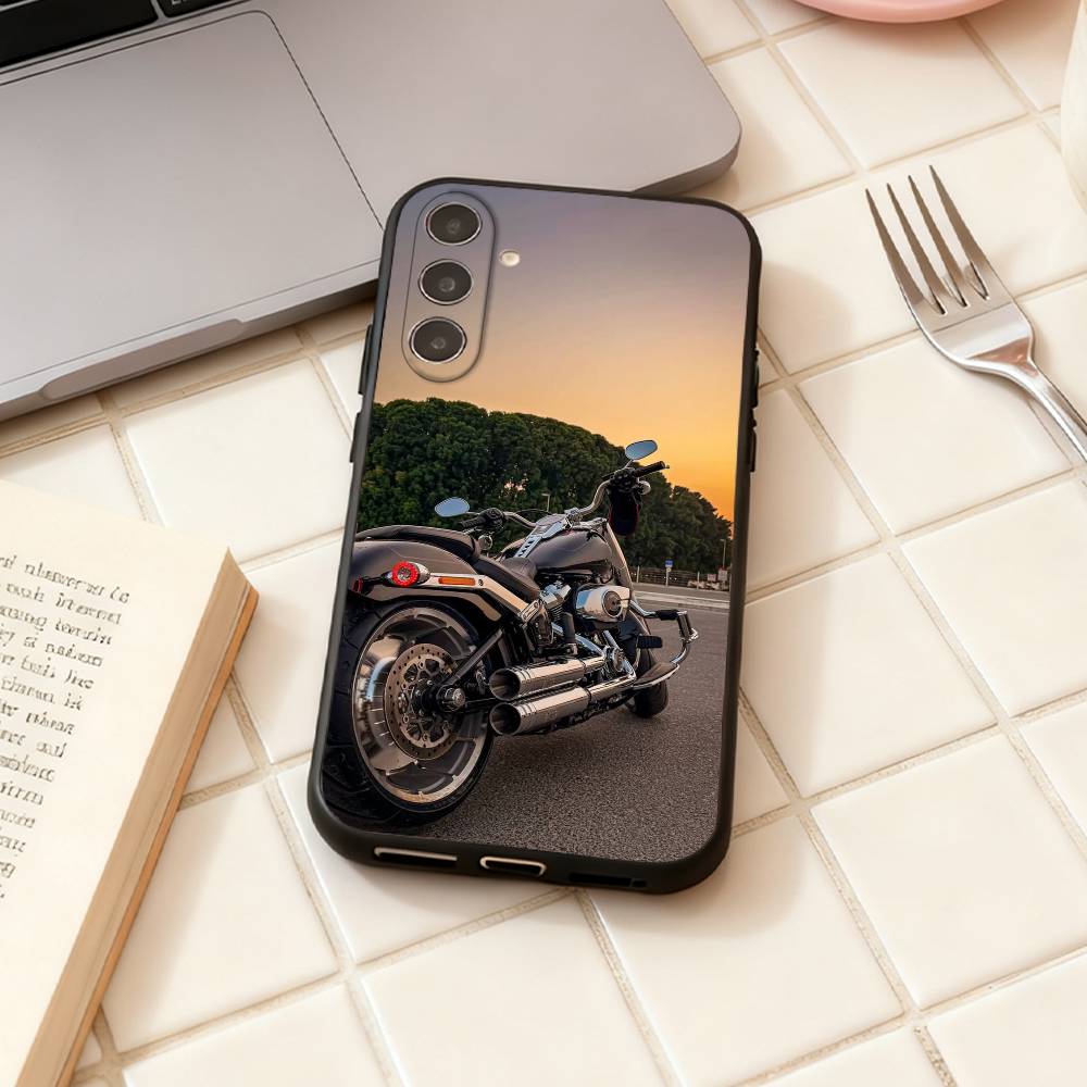 HD Fat Boy Handyhülle Für Samsung Galaxy A73, A72, A71, A70, A53, A52, A51, Andere Weiche Schwarze Hülle
