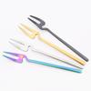 16Pcs/Set Black Matte Dinnerware 304 Stainless Steel Cutlery Set Knives Fruit Fork Spoons Dinner Set Kitchen Flatware Tableware