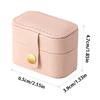Portable Jewelry Storage Box Travel Organizer Jewelry Case Leather Storage Ring Jewelry Organizer Display