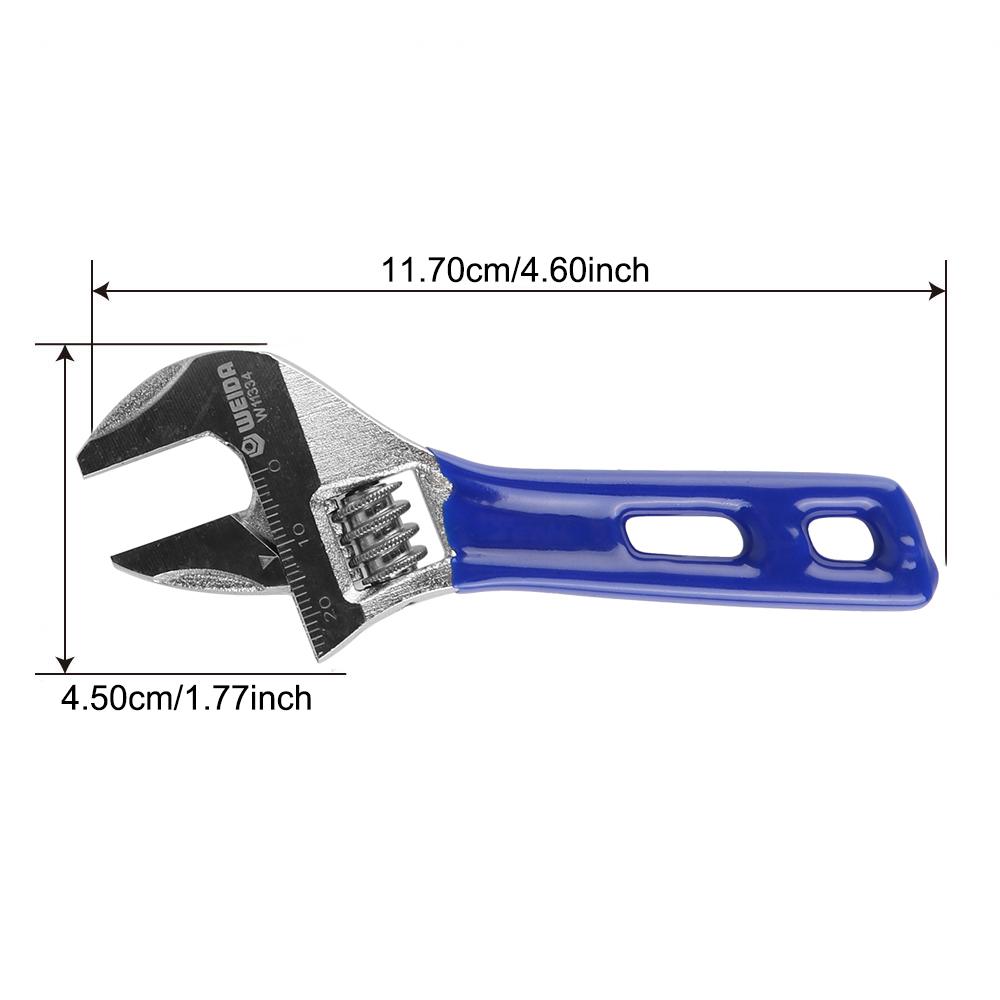 DIYWORK Adjustable Wrench Universal Spanner Maximum 250mm Diameter Hand Tools Multifunction Mini