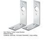 2Pcs Trailer Light Brackets Rustproof Corrosion Resistant Universal Simple Installation L-Shaped Tail Light Brackets